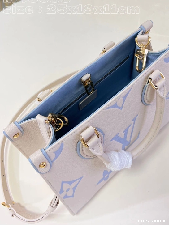 Official oldcobbler VUITTON ONTHEGO LOUIS PM-25*19*11.5cm 0712